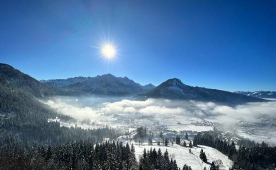 SLEDDING FROM OBERJOCH TO HOTEL PRINZ-LUITPOLD-BAD