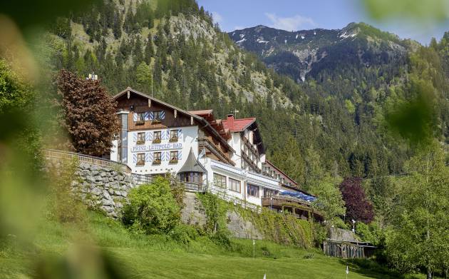 Hotelfront des Wellnesshotels im Allgäu Prinz Luitpold Bad