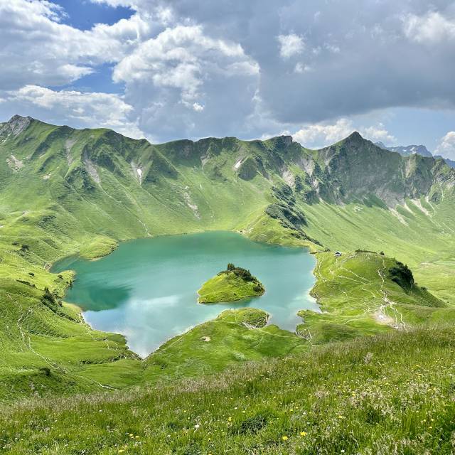 Landschaft rund um den Schrecksee im Allgäu