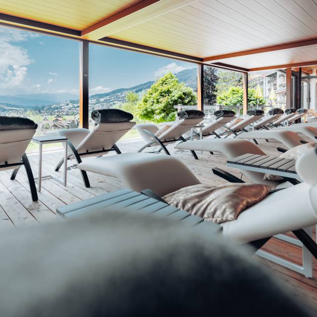 Sun terrace with shadow if needed