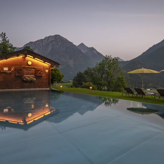 Pool at night