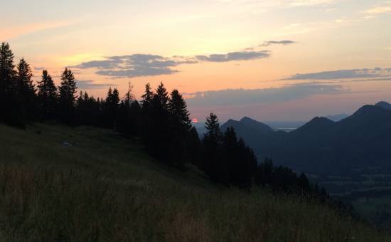 Sonnenaufgang auf dem Ornach