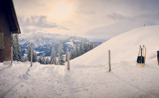 Wandern und Rodeln - Hirschalpe