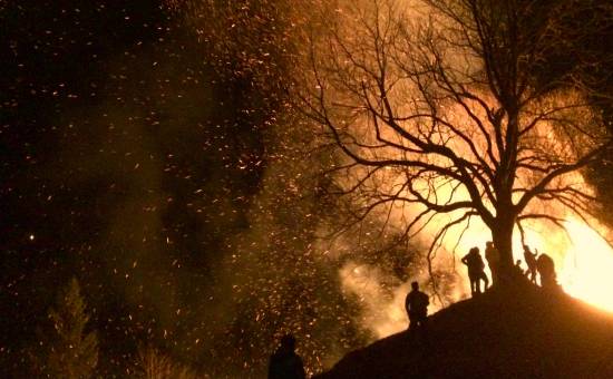 Funkenfeuer im Allgäu