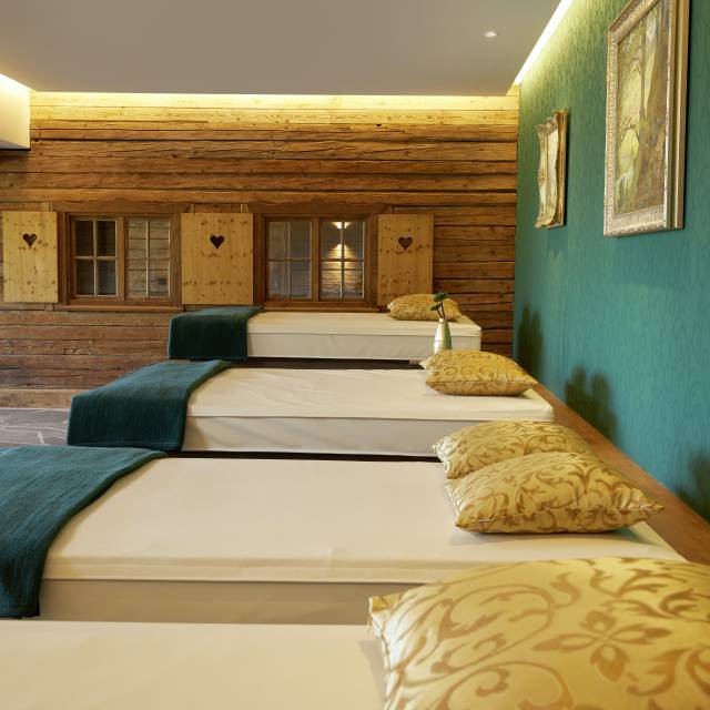 Ruhebereich Grüner Salon mit Wasserbetten, Hotel Prinz-Luitpold-Park