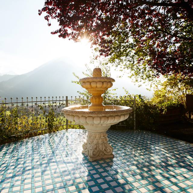 Brunnen beim Wellnesshotel Prinz-Luitpold-Bad im Allgäu