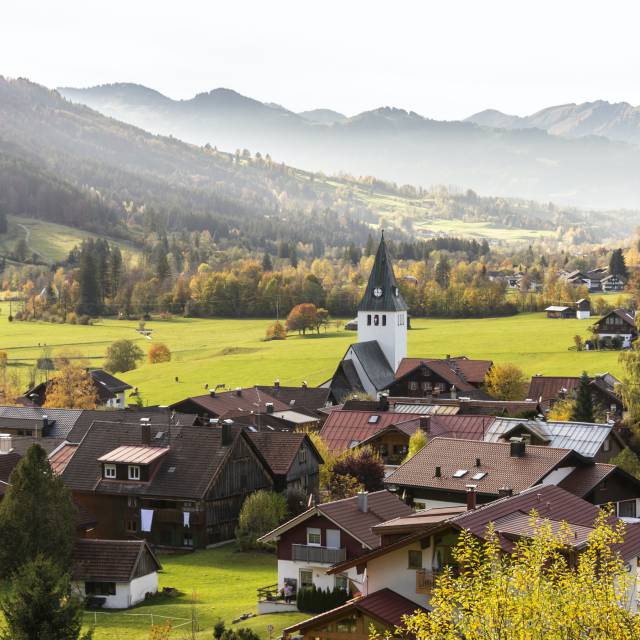 Aussicht über Bad Oberdorf im Allgäu